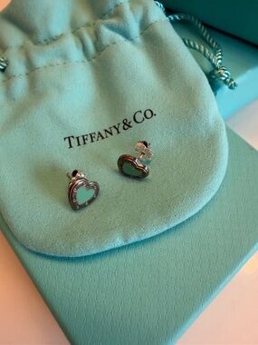 Tiffany & Co. Sterling Silver Heart Earrings